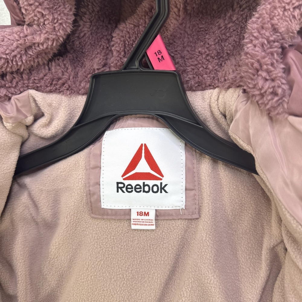 Reebok Toddler Heavyweight Comfortable Puffer Jacket Size 18 Month Pink NWT - Picture 6 of 8